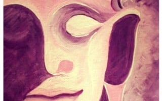 yoga, namaste, face