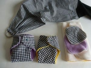 doll diaper set